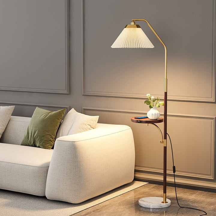 Muji Style Floor Lamp – Minimalist Elegance with Optional Side Table for Warm Ambient Lighting