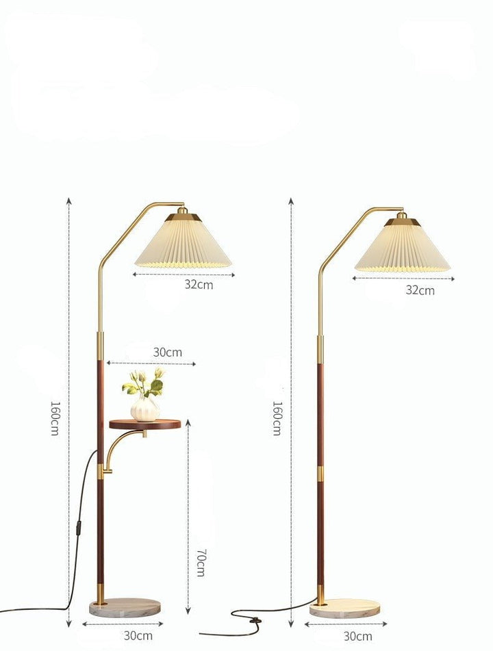 Muji Style Floor Lamp – Minimalist Elegance with Optional Side Table for Warm Ambient Lighting