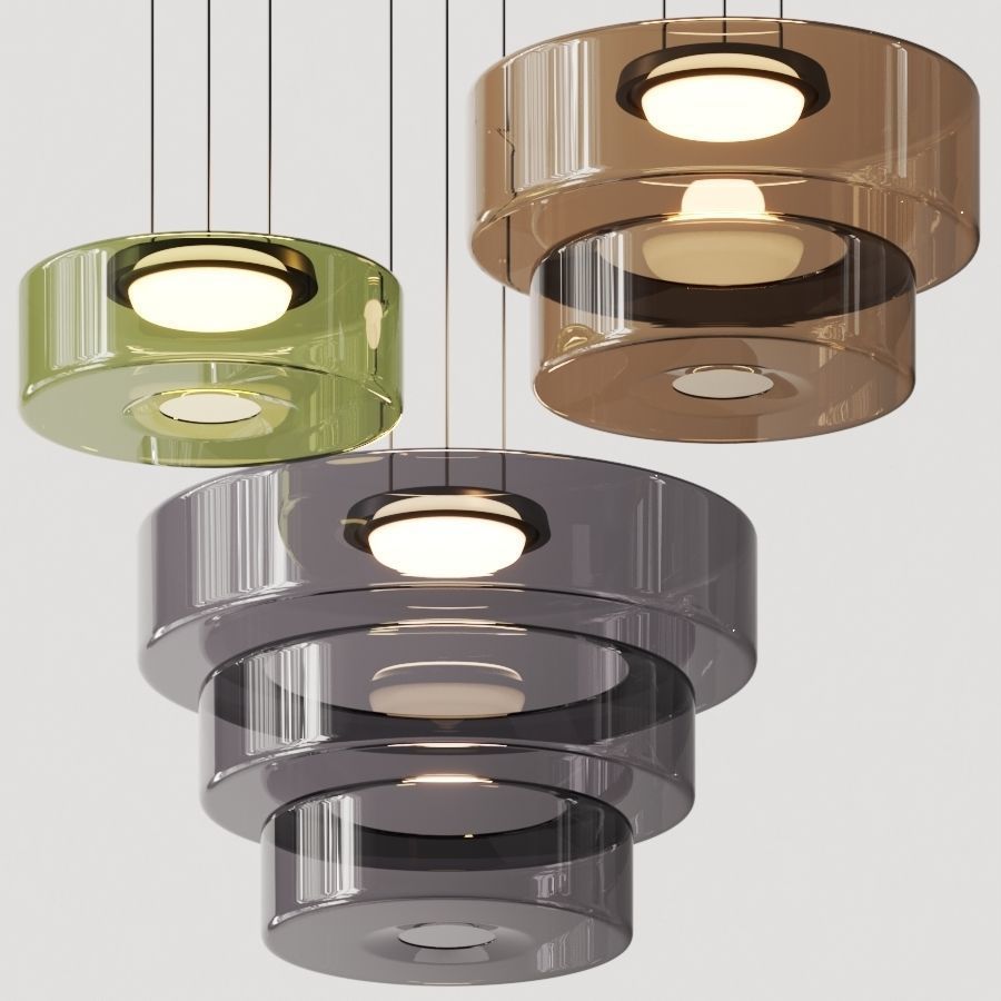 Glass Pendant Lighting In Bauhaus Style