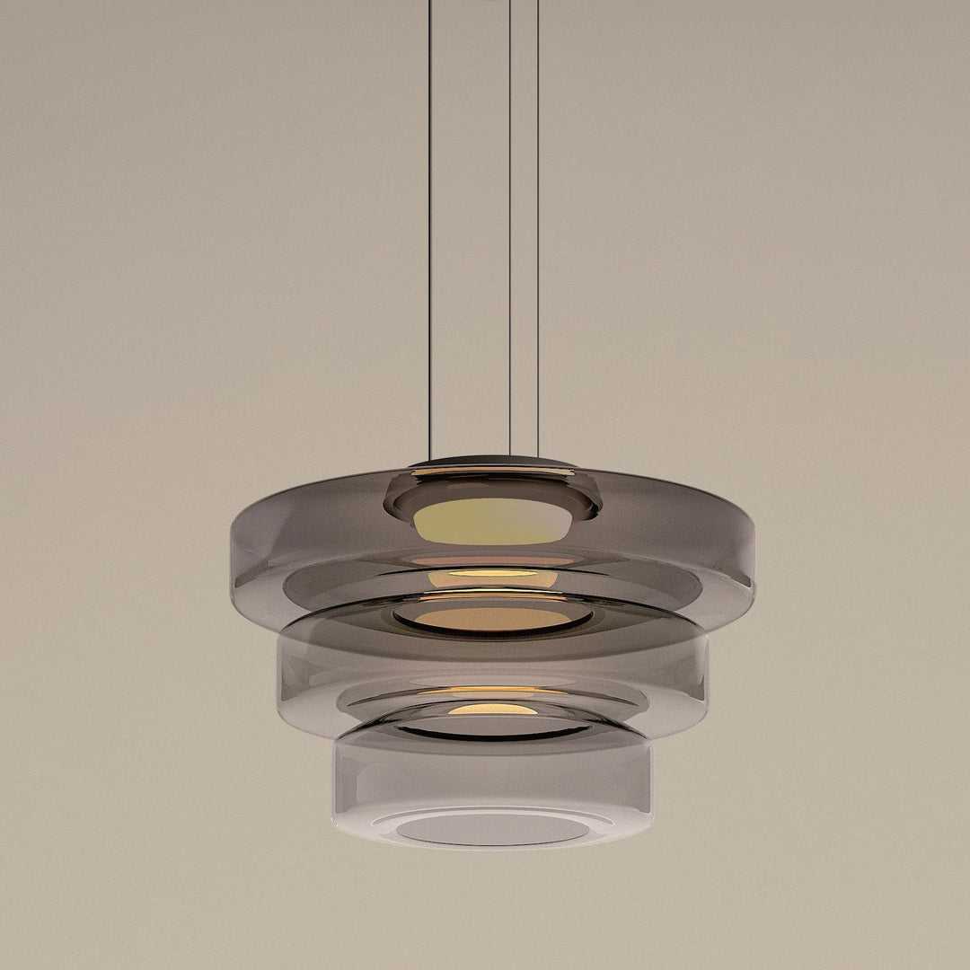 Glass Pendant Lighting In Bauhaus Style