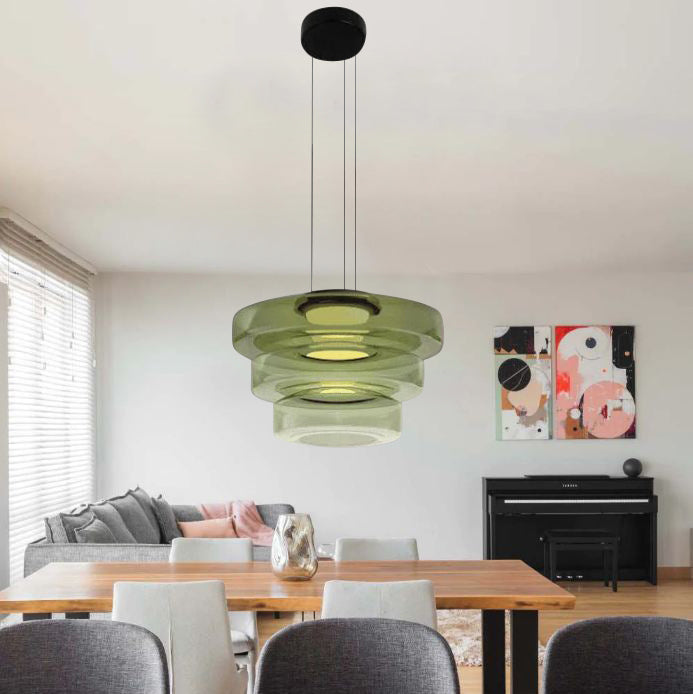 Glass Pendant Lighting In Bauhaus Style