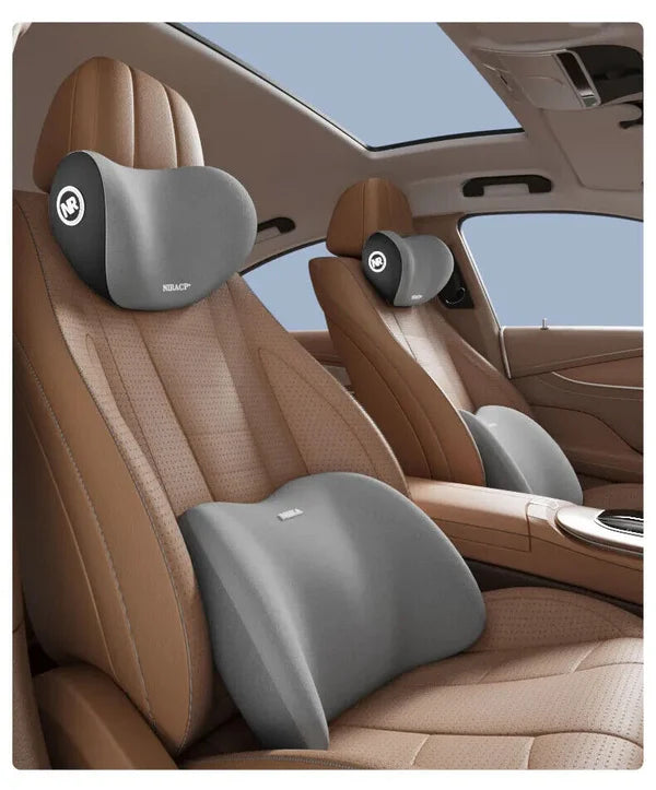 Car Headrest & Lumbar Support Cushion [Universal Fitment]