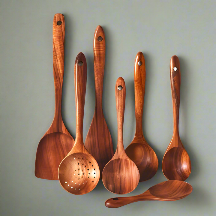 Teak Wooden Utensil Set