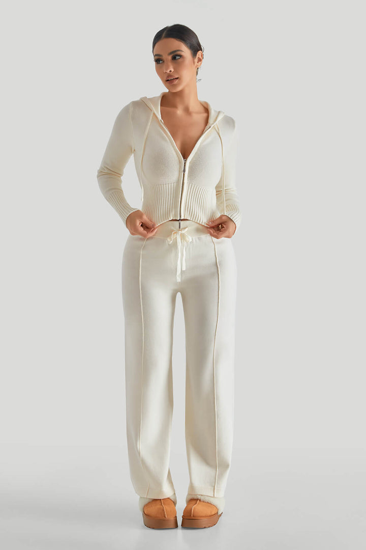 Two-Way Zipper Knitwear Suit