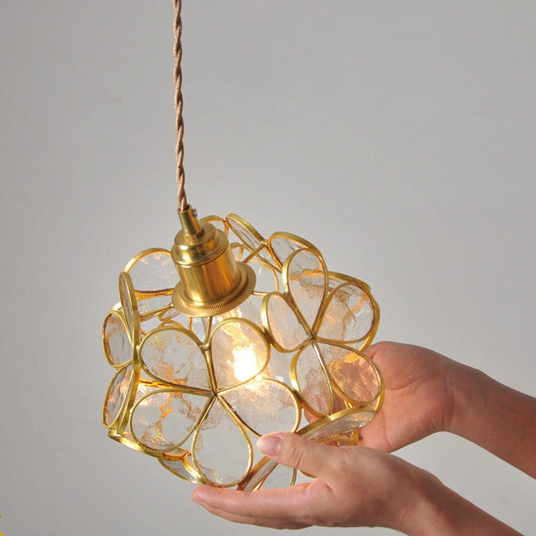 Glass Petal Pendant Light - Nordic Style