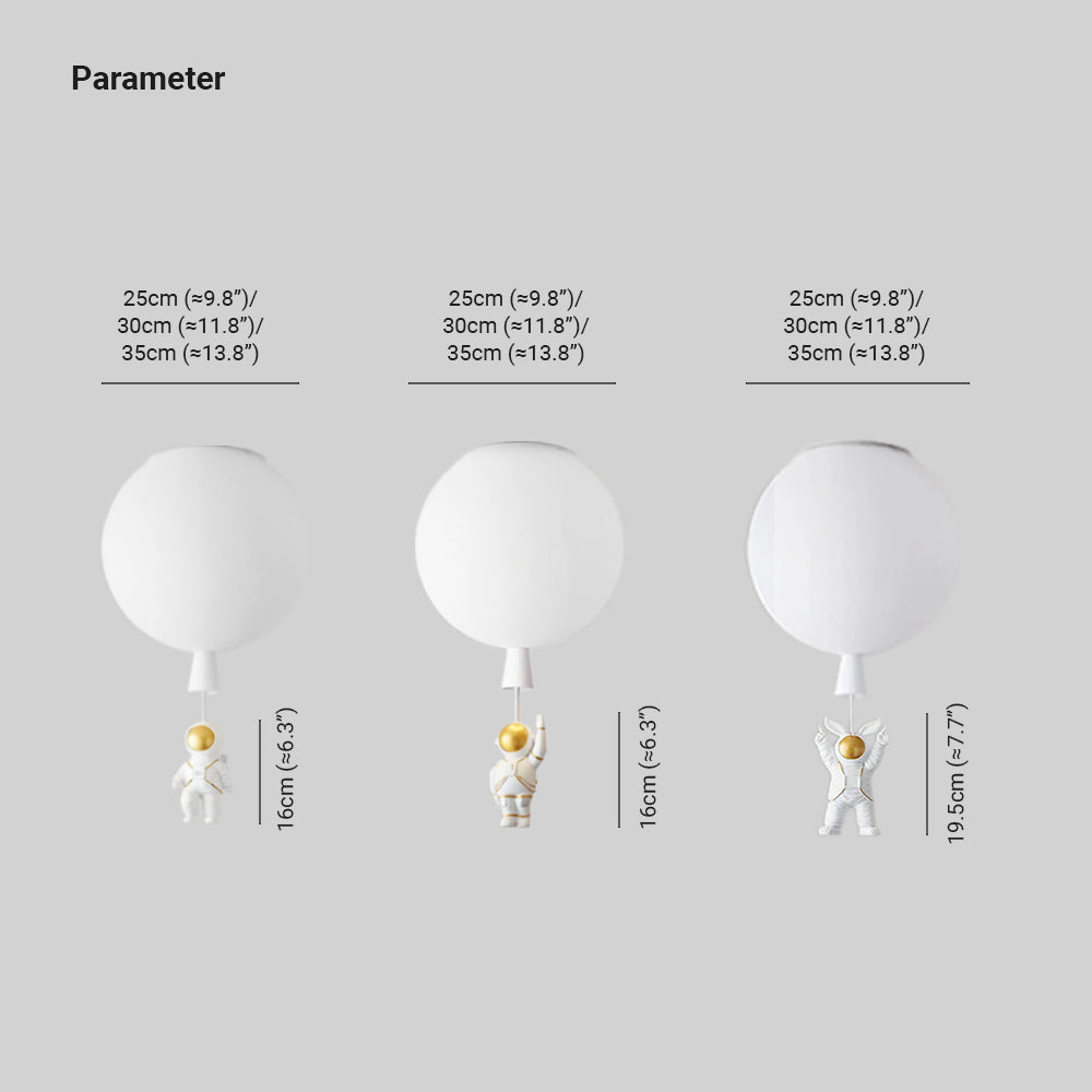 Fateh Modern Moon/Astronauts LED Ceiling Light