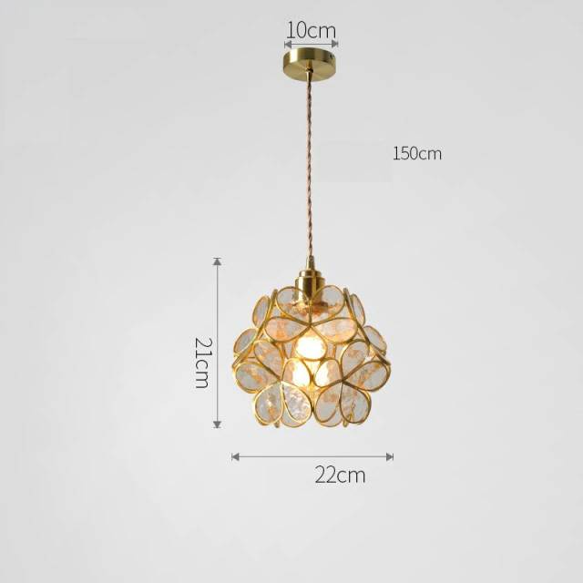 Glass Petal Pendant Light - Nordic Style