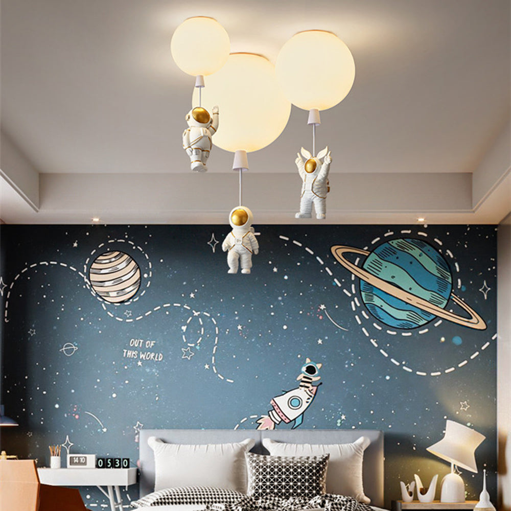 Fateh Modern Moon/Astronauts LED Ceiling Light