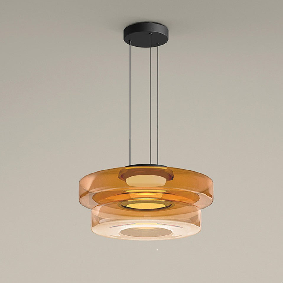 Glass Pendant Lighting In Bauhaus Style