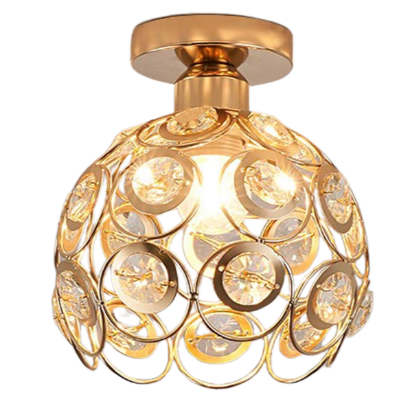 Fancy Gold Luxury Ball Hallway Ceiling Light