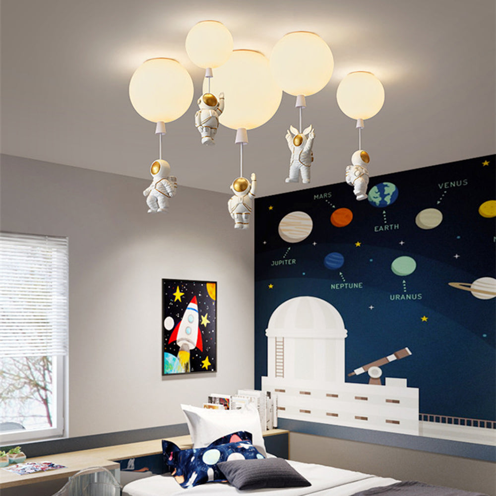 Fateh Modern Moon/Astronauts LED Ceiling Light