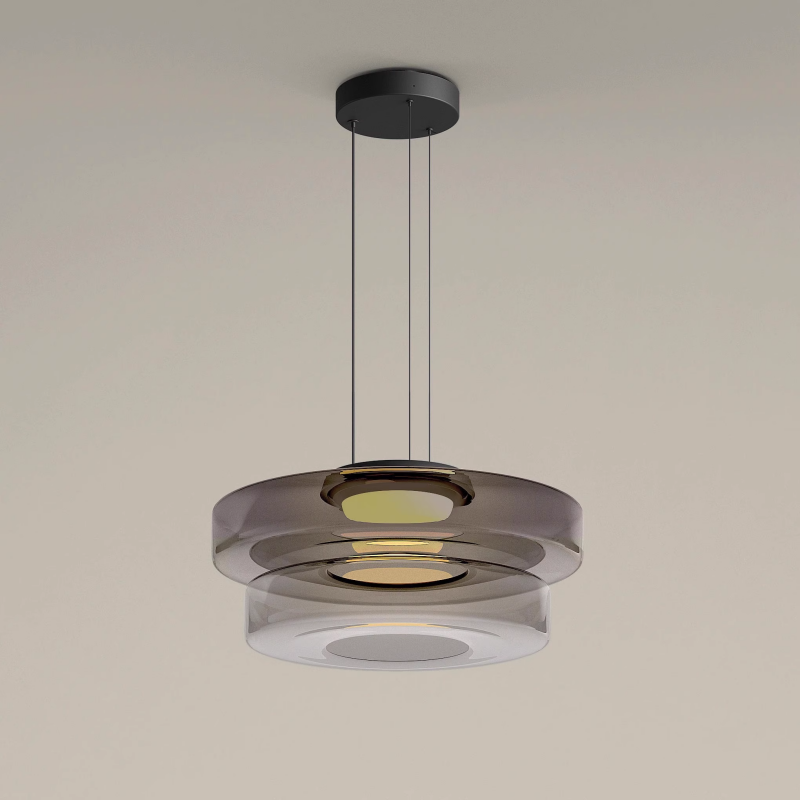 Glass Pendant Lighting In Bauhaus Style