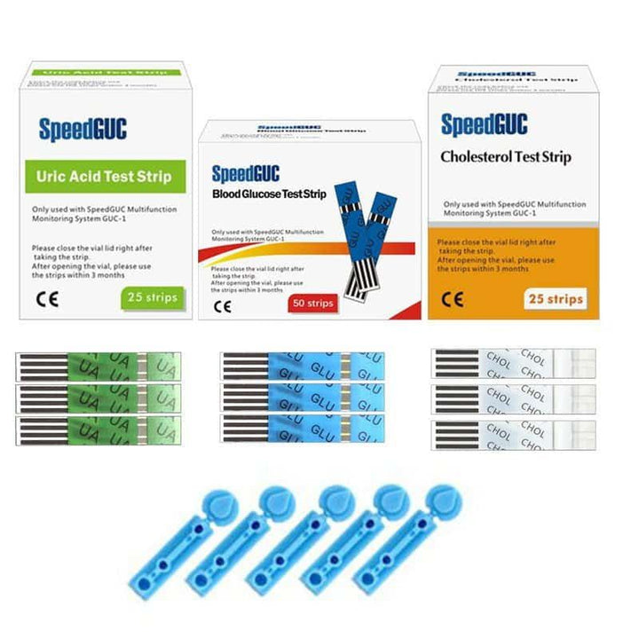 20X Cholesterol Test Strips + 20X Lancets