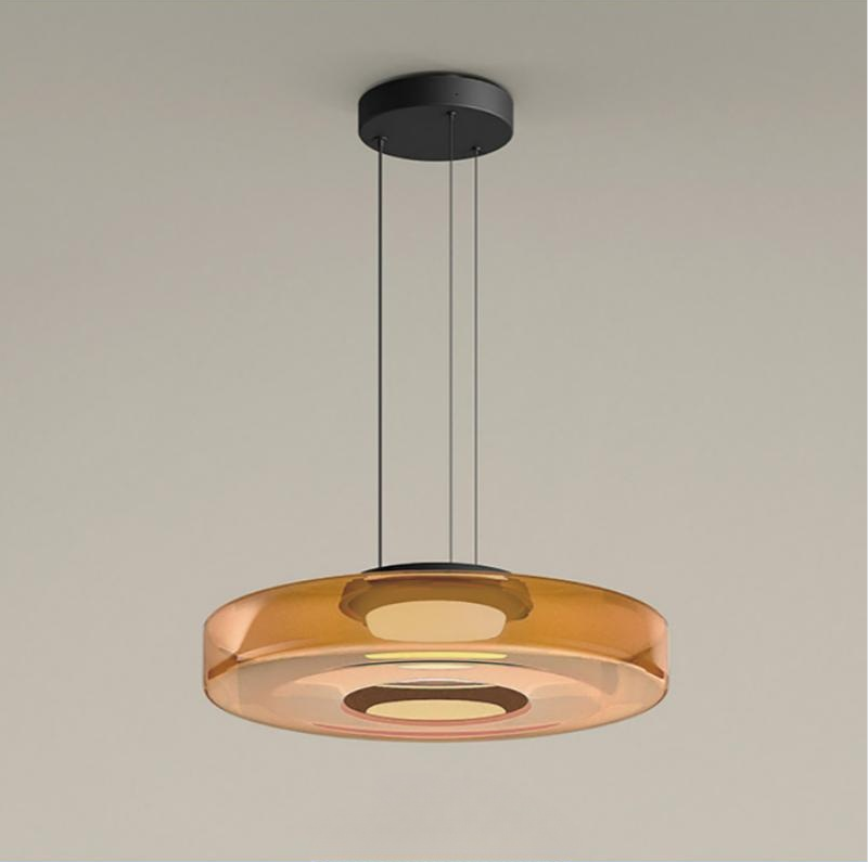 Glass Pendant Lighting In Bauhaus Style