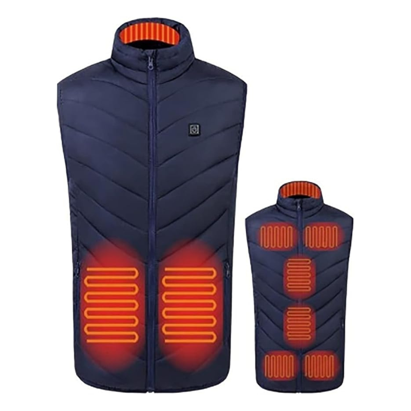 Heated Vest Men Women Electric Winter Smart Heating Jackets Thermal Heat Clothing 9 Areas Keep out the cold - HeatOn Heated Vest Men Women Electric Winter Smart Heating Gilet For Instant Warmth Thermal Heat Clothing 9 Areas Keep out the cold