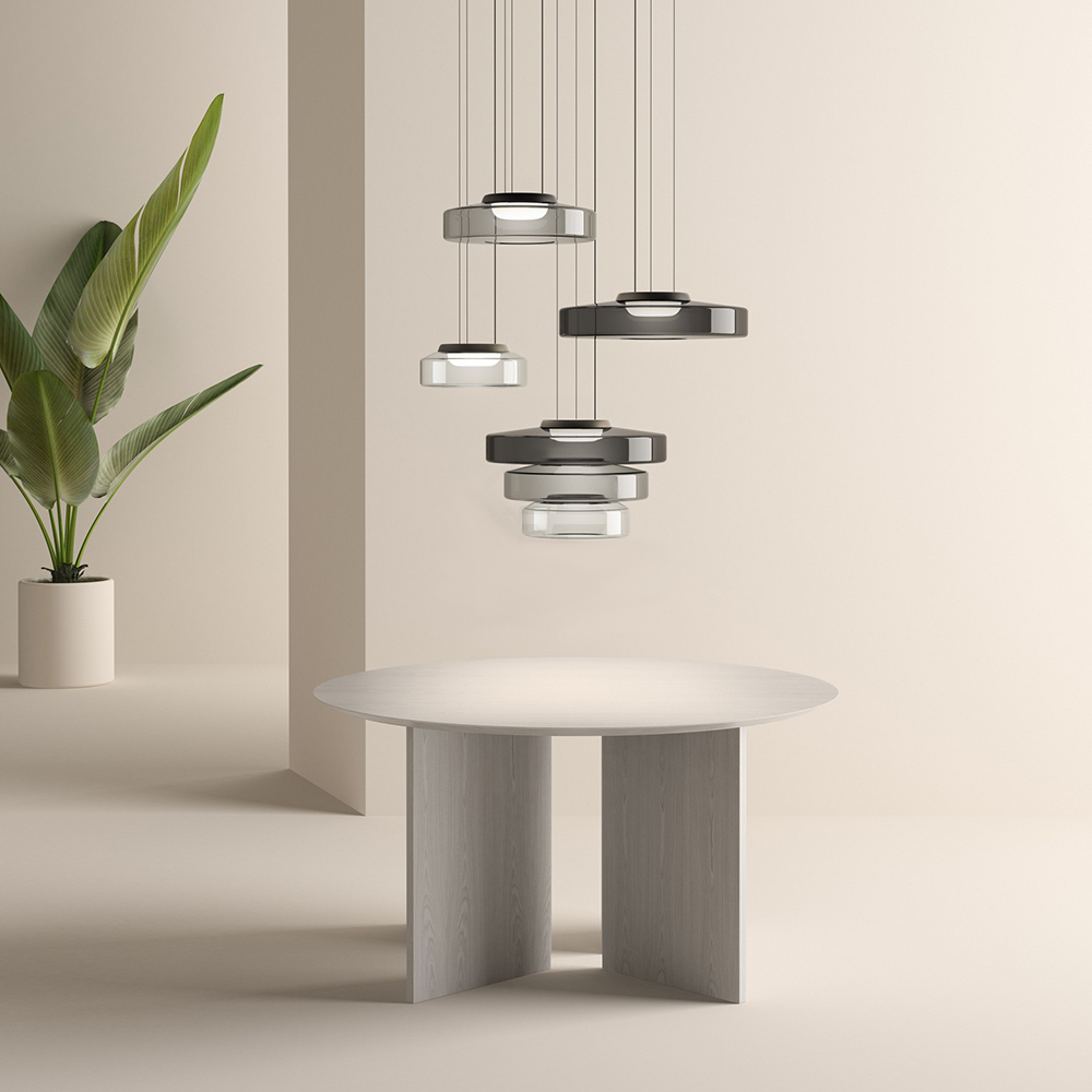 Glass Pendant Lighting In Bauhaus Style