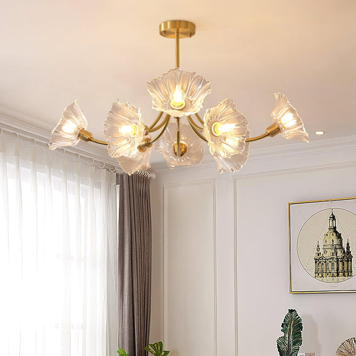 Kalin Flower Glass Chandelier