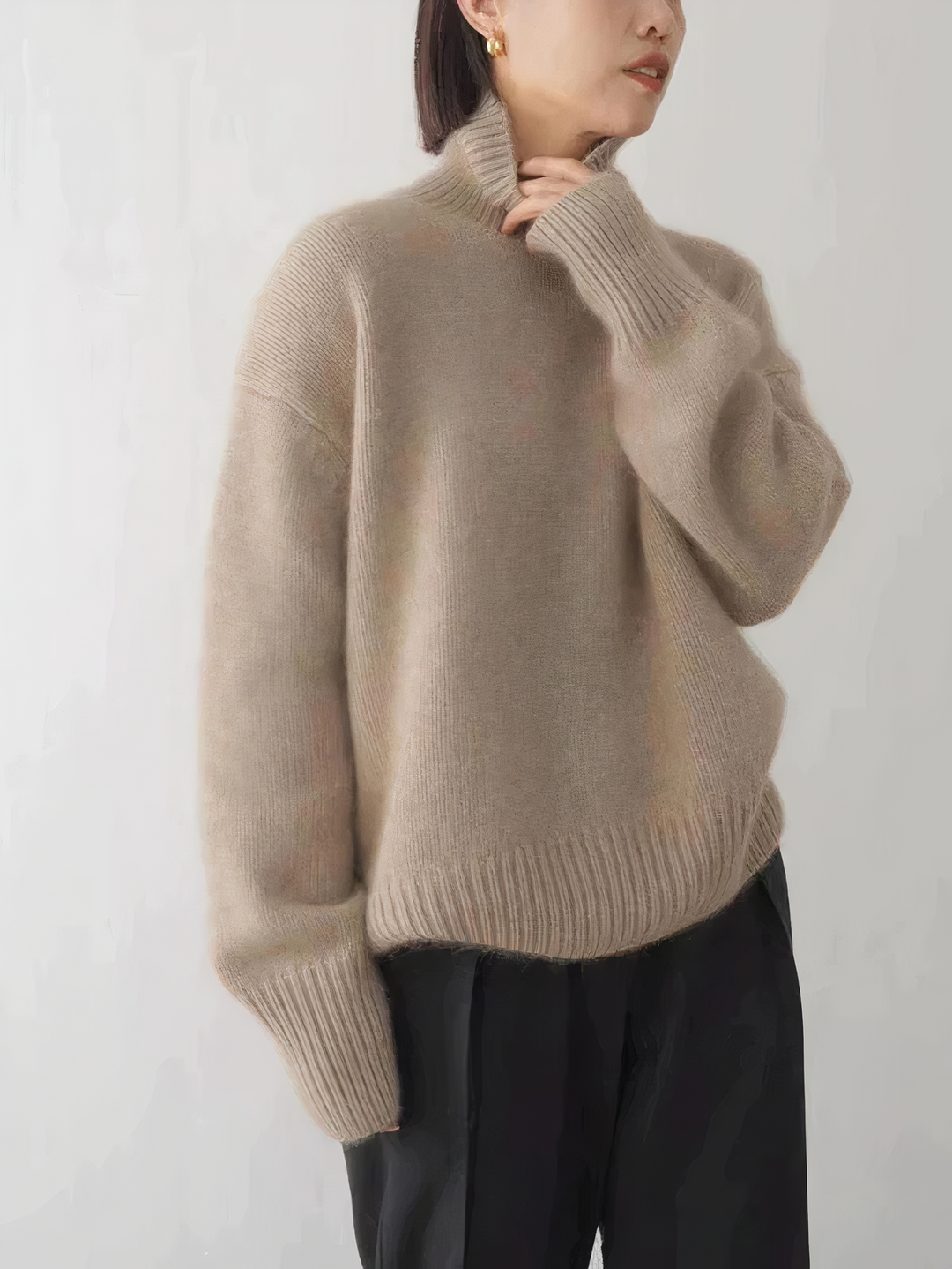 Cashmere turtleneck jumper