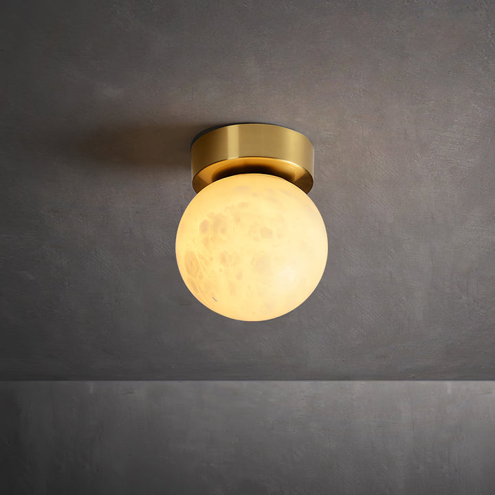 Moon Alabaster Ceiling Light