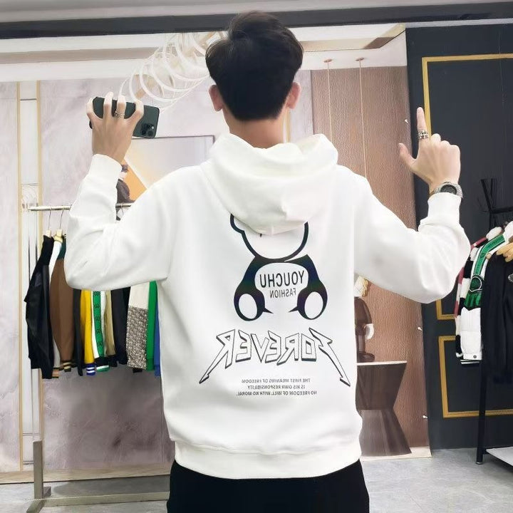 2024 Fall/Winter Men's Fashion Hoodie | Stylish Cotton Long Sleeve Pullover | Men's Casual Layering Sweatshirt