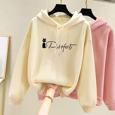 Women's Oversized Long Sleeve Fleece-Lined Hoodie – Winter Warmth, Casual Style Pullover