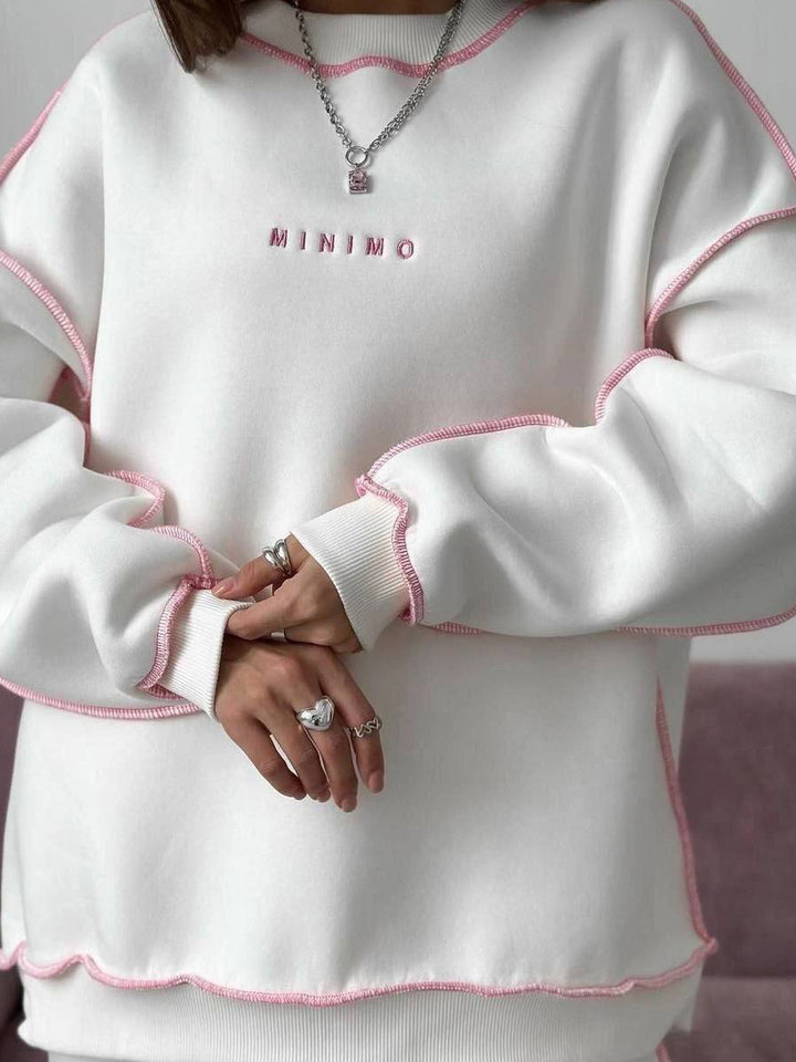 Women's Oversized Sweatshirt – Casual Long Sleeve Crewneck Streetwear