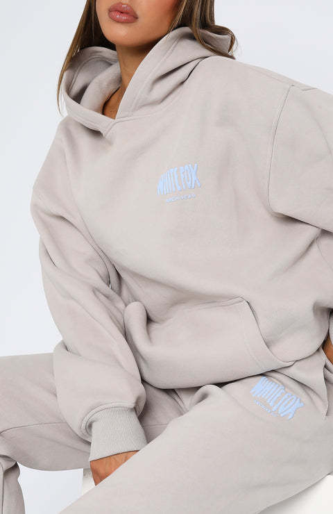 White Fox Oversized Hoodie - Pullover Sweatshirt for Women