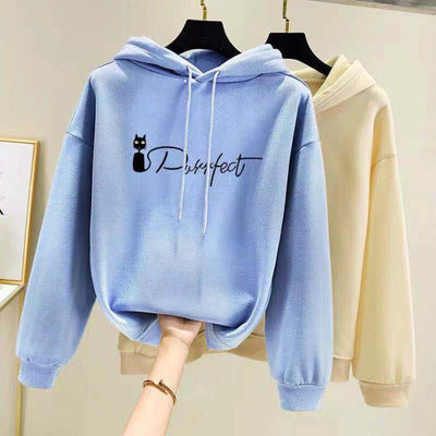 Women's Oversized Long Sleeve Fleece-Lined Hoodie – Winter Warmth, Casual Style Pullover