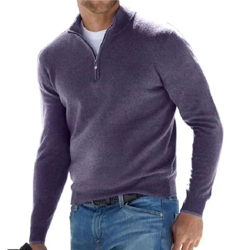 Stylish zipper sweater for men (Italian design) - RALPH POLO