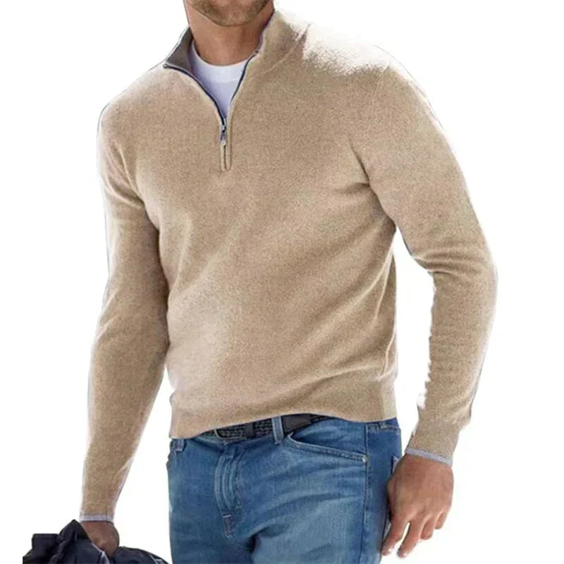 Stylish zipper sweater for men (Italian design) - RALPH POLO