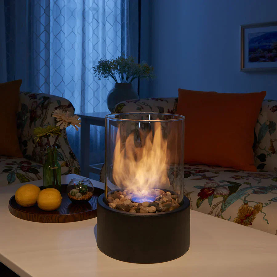 BlazeAura | Compact Glass Fireplace