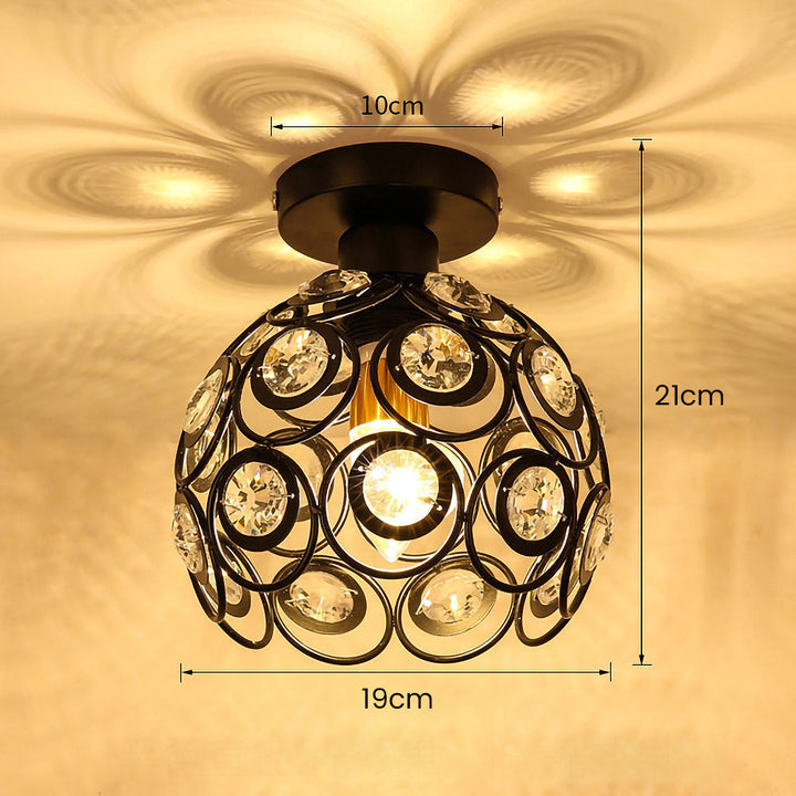 Fancy Gold Luxury Ball Hallway Ceiling Light