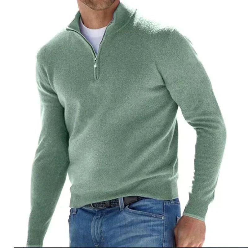 Stylish zipper sweater for men (Italian design) - RALPH POLO