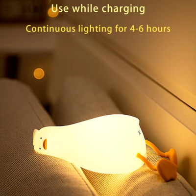 Ictonic™ Soft LED Duck Night Light USB Rechargeable for Perfect Gift