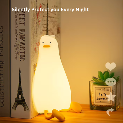 Ictonic™ Soft LED Duck Night Light USB Rechargeable for Perfect Gift