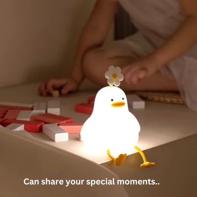 Ictonic™ Soft LED Duck Night Light USB Rechargeable for Perfect Gift