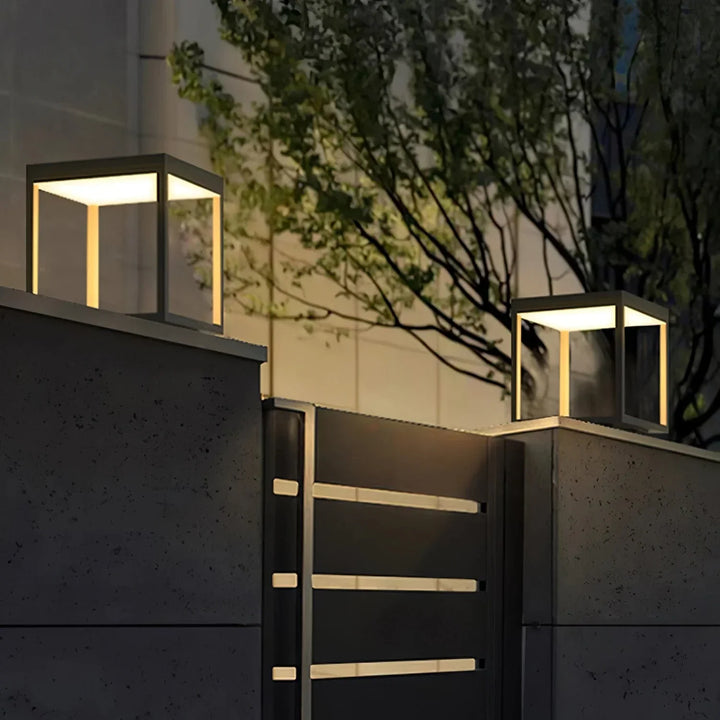 Lumen Square: Modern Outdoor Post Light