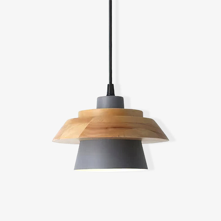 Stone Wood Pendant Lamp