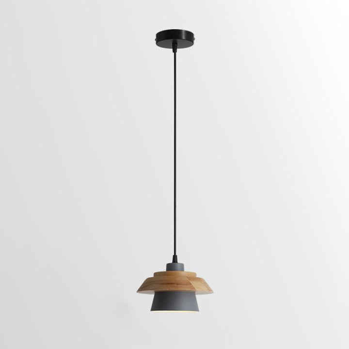 Stone Wood Pendant Lamp