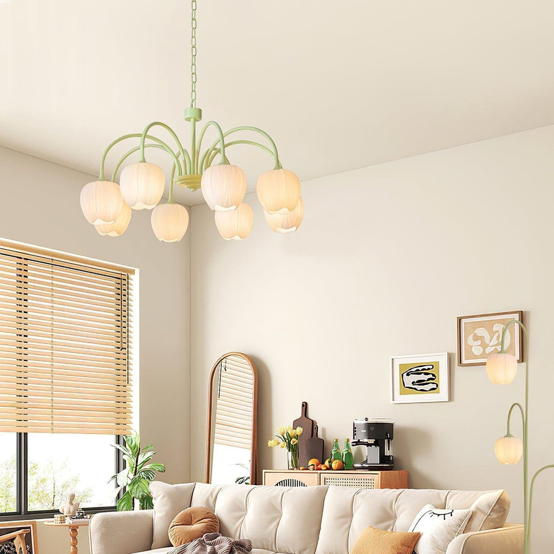 Tulip Matcha Chandelier