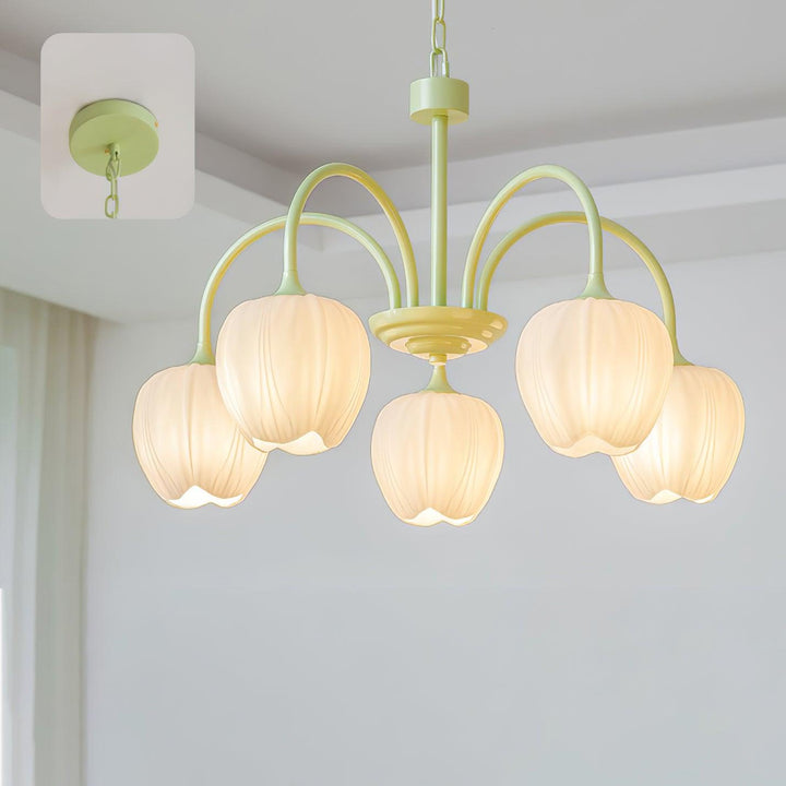 Tulip Matcha Chandelier