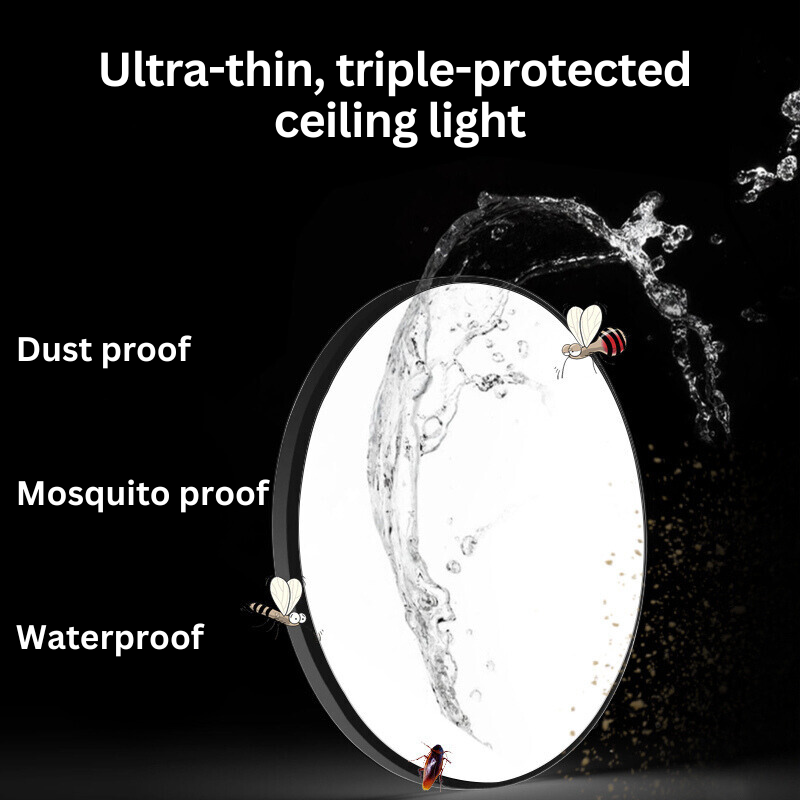 Waterproof LED Ceiling Light for Bathrooms