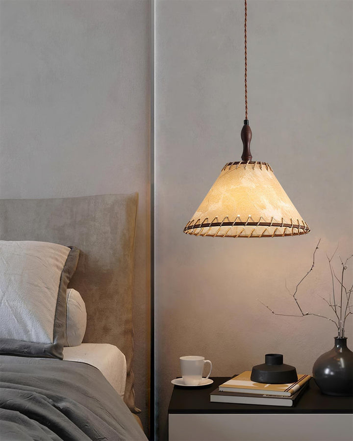 Wood and Fabric Series Pendant Lamp