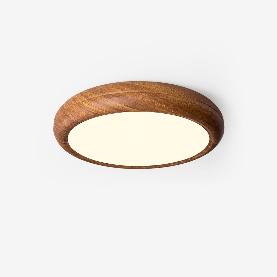 Wood Grain Round Ceiling Light