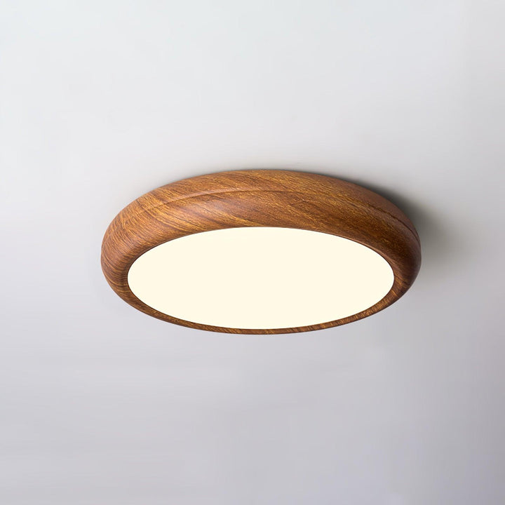 Wood Grain Round Ceiling Light