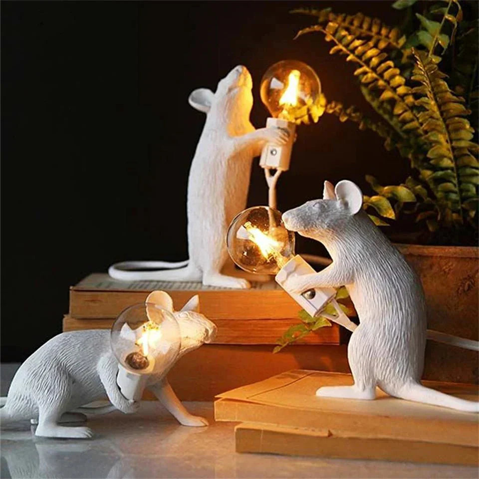 Mouse LED Art Deco Table Lamp