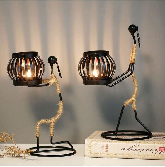 ZenithAura | Retro & Elegant Man Candle Holder