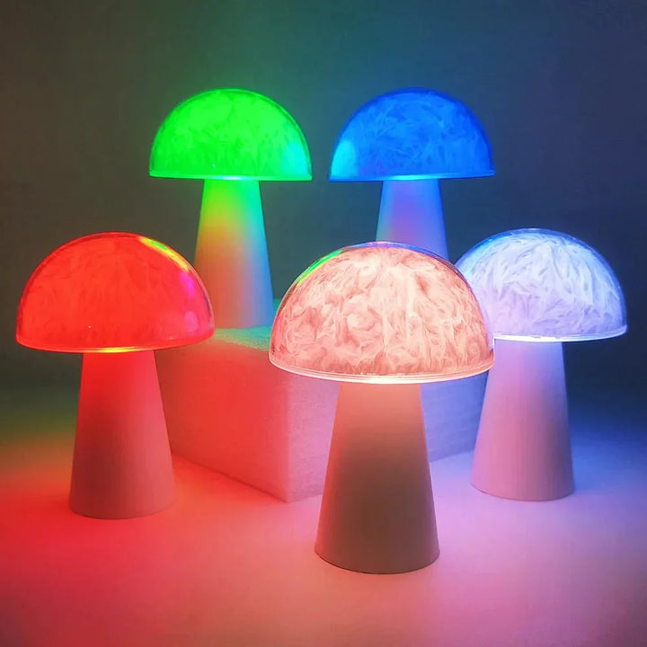 Colour Changing LED Mushroom Lamp