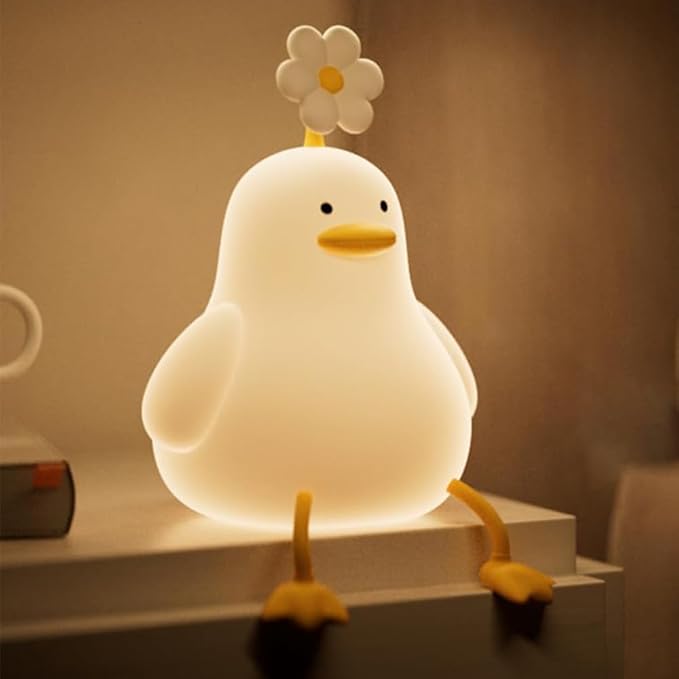 Ictonic™ Soft LED Duck Night Light USB Rechargeable for Perfect Gift