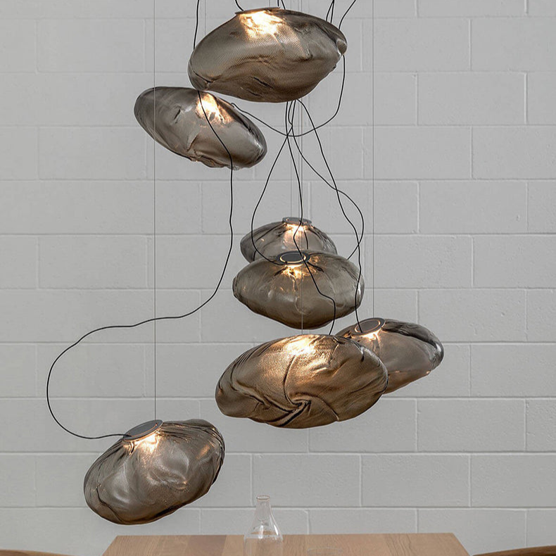 Minimalist Blown Glass Bubble Pendant Light